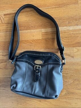 b.o.c. Two-Tone Handbag Bag - Gray and Black Born Concept